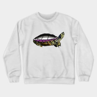 Asexual Pride Turtle Crewneck Sweatshirt